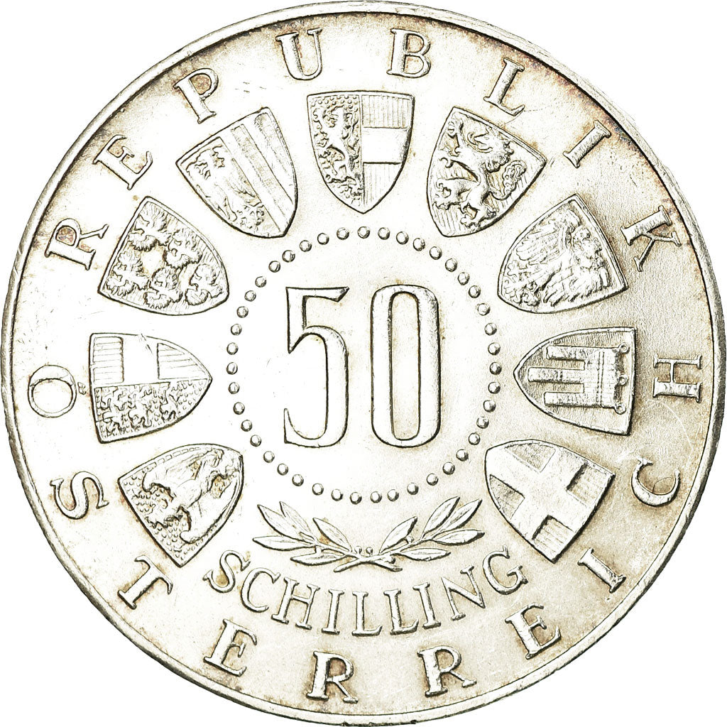 Coin, Austria, 50 Schilling, 1964, AU(50-53), Silver, KM:2896