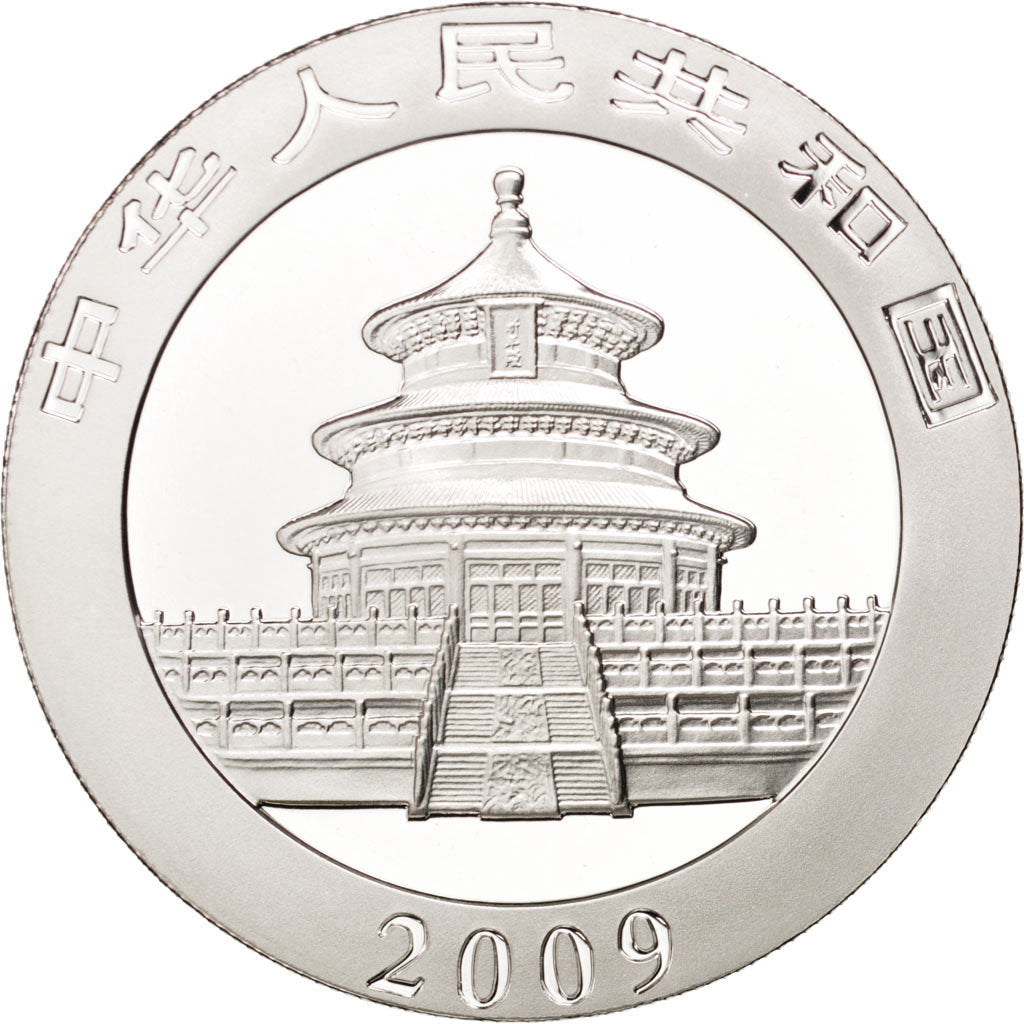 Chine, 10 Yuan Panda 2009, 1 once Argent, KM 1891