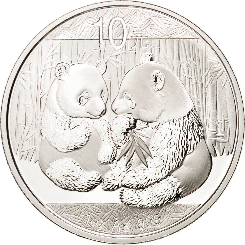 Chine, 10 Yuan Panda 2009, 1 once Argent, KM 1891