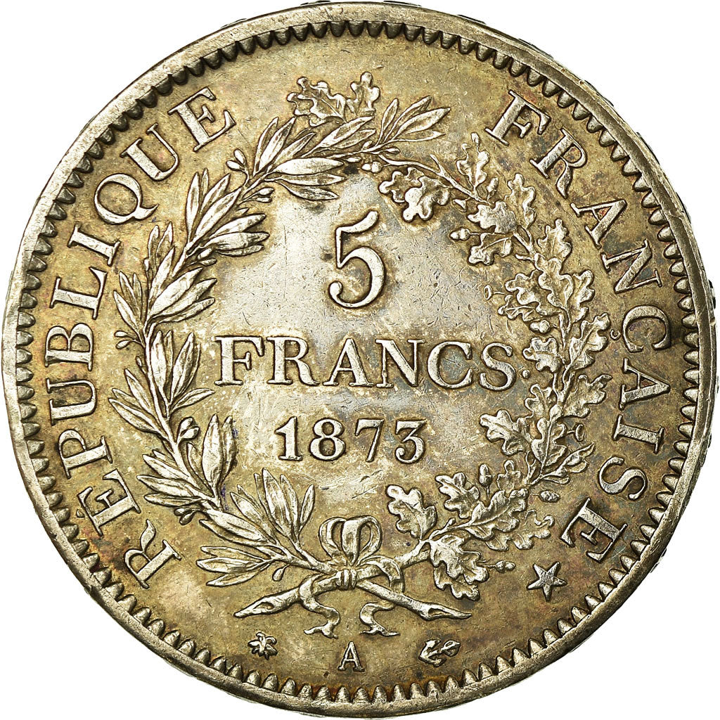 Monnaie, France, Hercule, 5 Francs, 1873, Paris, TTB, Argent, Gadoury:745a