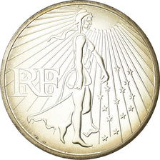 França, 50 Euro, 2010, MS(65-70), Prata, Gadoury:EU400, KM:1644