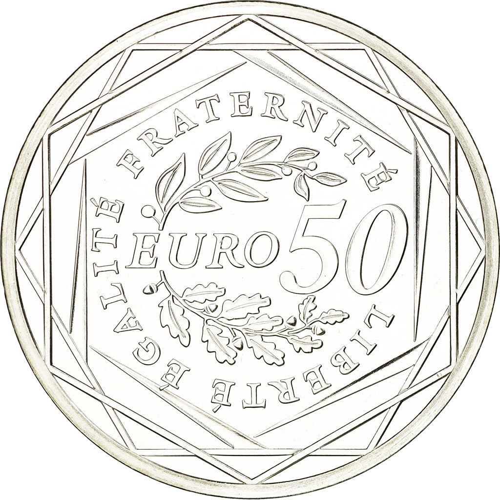 France, 50 Euro, 2010, MS(65-70), Silver, Gadoury:EU400, KM:1644
