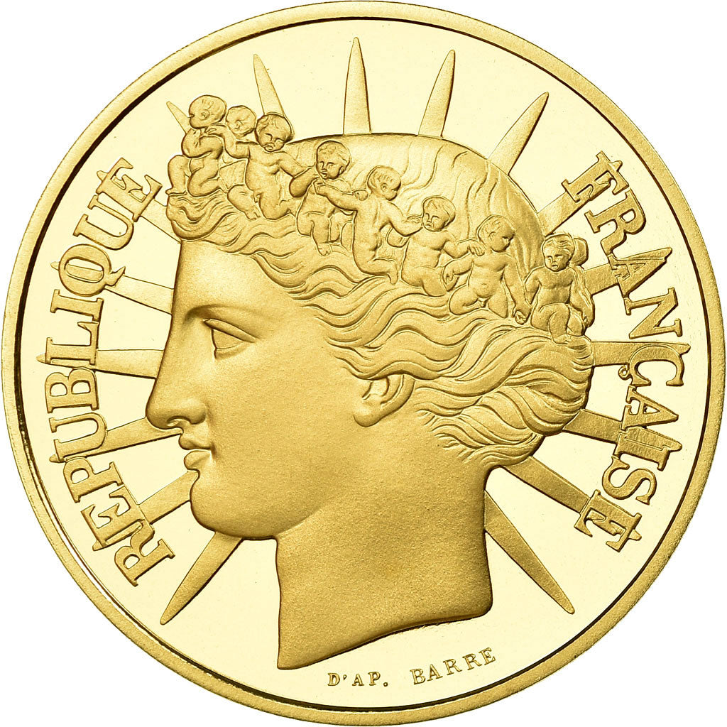 Moneda, Francia, 100 Francs, 1988, Proof, FDC, Oro, KM:966b, Gadoury:903