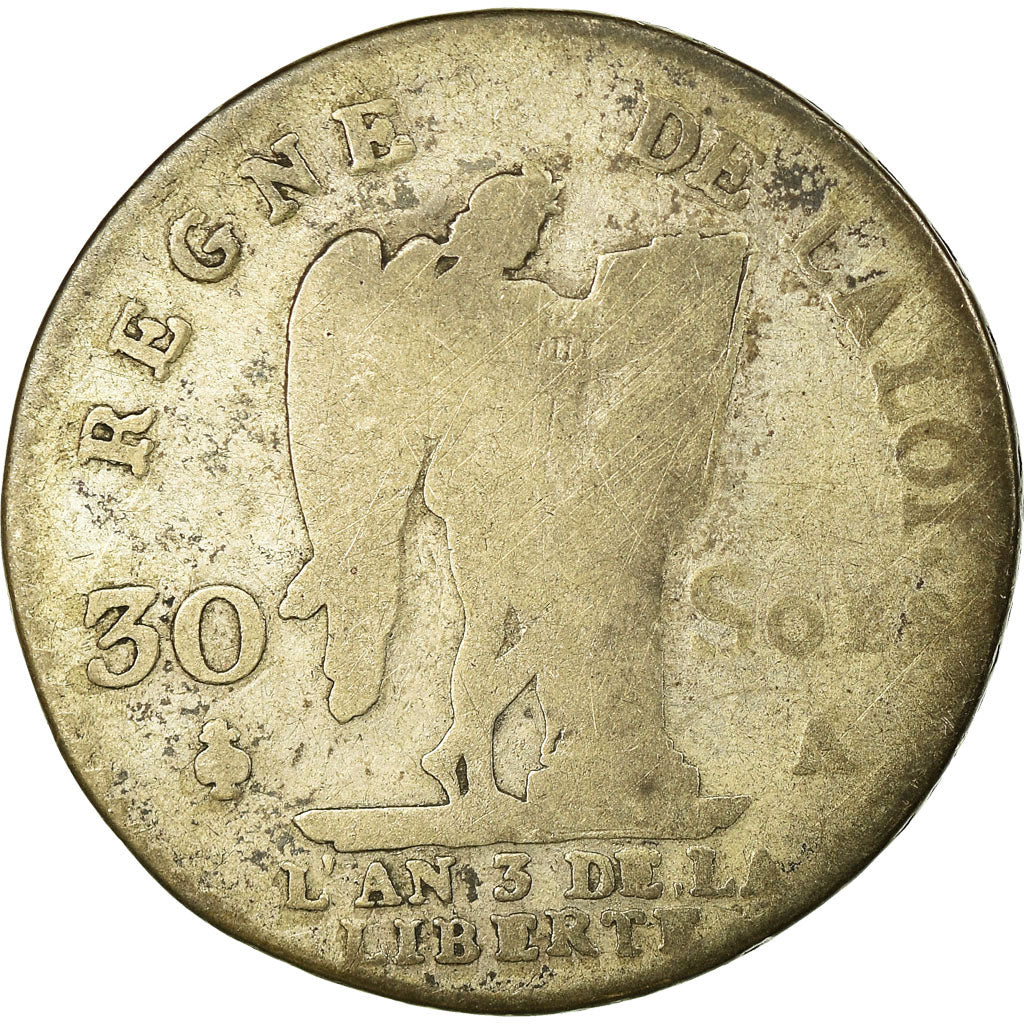 Coin, France, 30 sols françois, 1791, Paris, F(12-15), Silver, KM 606.1