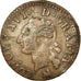Moneta, Francia, Louis XVI, Liard, 1791, Rouen, BB, Rame, KM:585.3