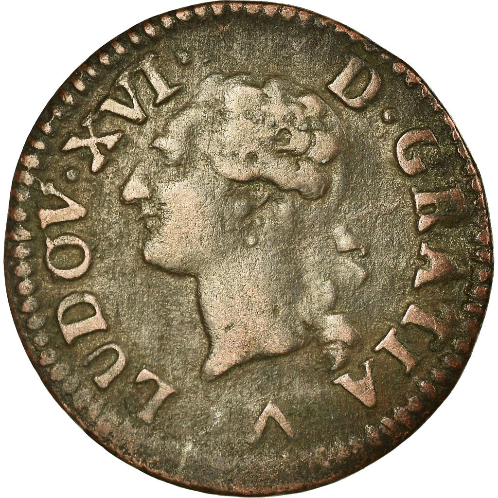 Coin, France, Louis XVI, Liard, 1778, Lille, VF(30-35), Copper, KM 585.14