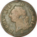 Coin, France, Louis XVI, Sol ou sou, 1791, Paris, F(12-15), Copper, KM 578.1