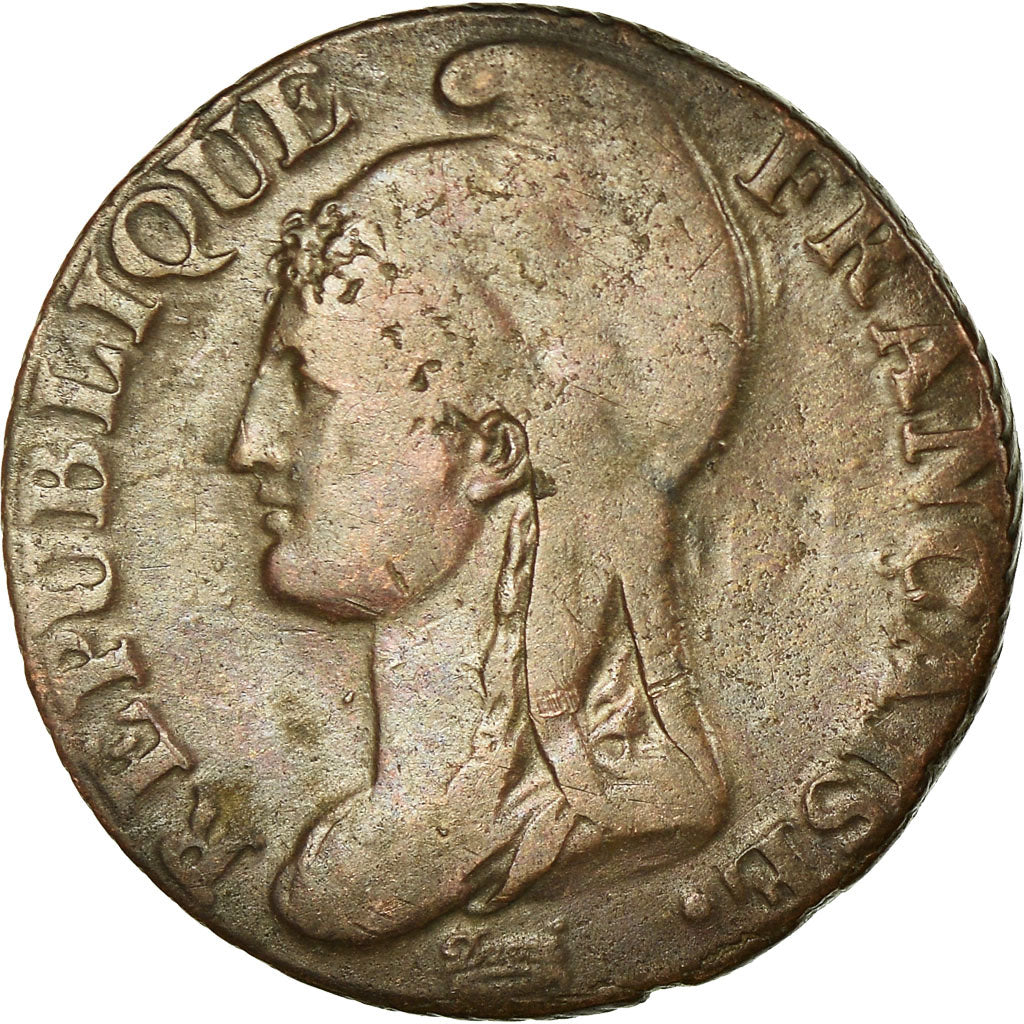 Coin, France, Dupré, 5 Centimes, AN 4, Paris, VF(30-35), Bronze, KM:635.1