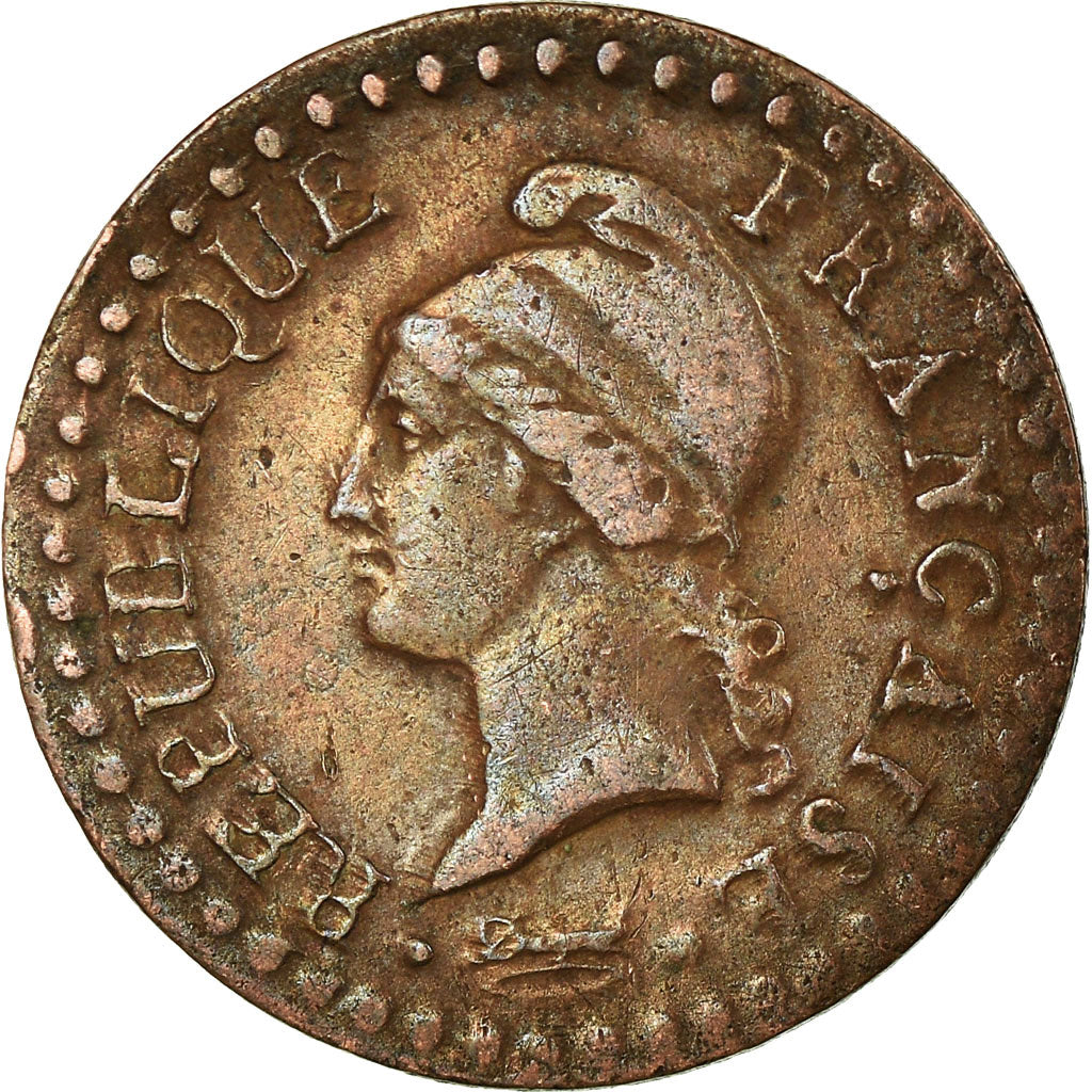 Coin, France, Dupré, Centime, AN 6, Paris, VF(30-35), Bronze, KM:646