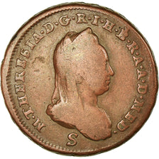 Moneda, Estados italianos, MILAN, Maria Theresa, Soldo, 1777, Milan, BC+, Cobre