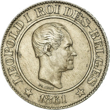 Coin, Belgium, Leopold I, 20 Centimes, 1861, AU(50-53), Copper-nickel, KM:20