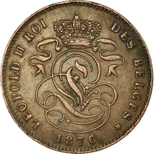 Coin, Belgium, Leopold II, 2 Centimes, 1873, AU(50-53), Copper, KM:35.1