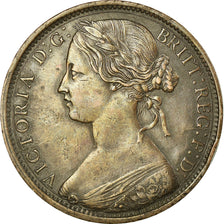 Coin, Great Britain, Victoria, Penny, 1862, EF(40-45), Bronze, KM:749.2