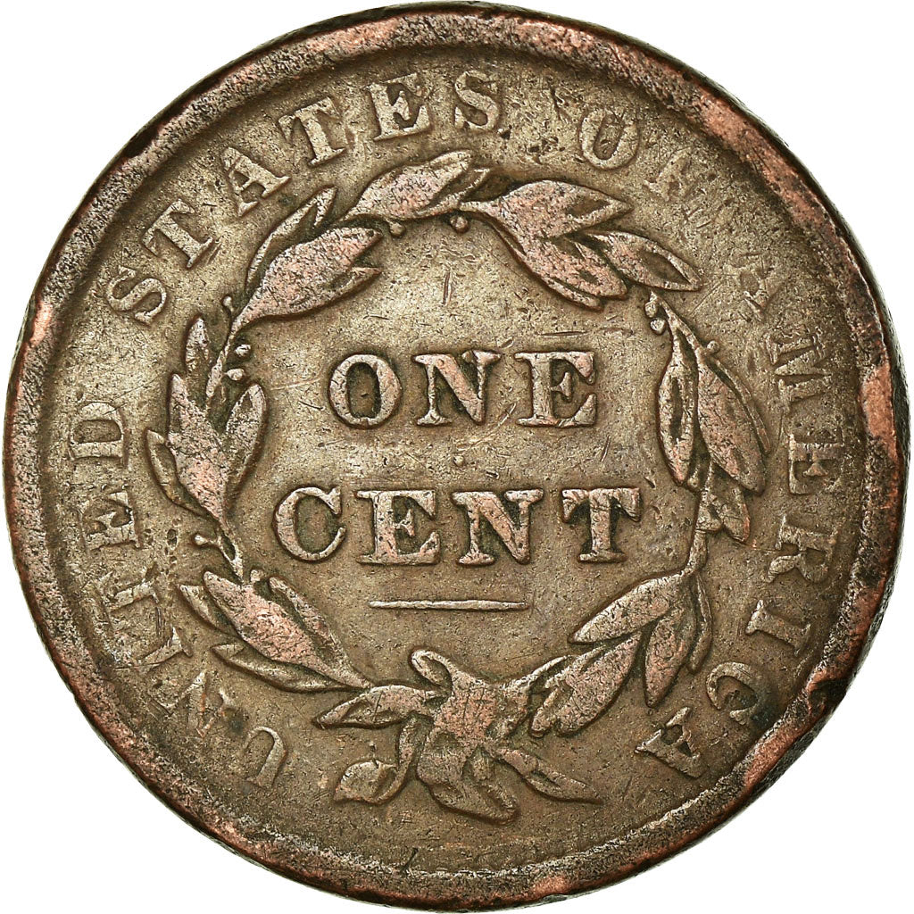 Monnaie, États-Unis, Coronet Cent, 1838, Philadelphie, TB+, KM 45