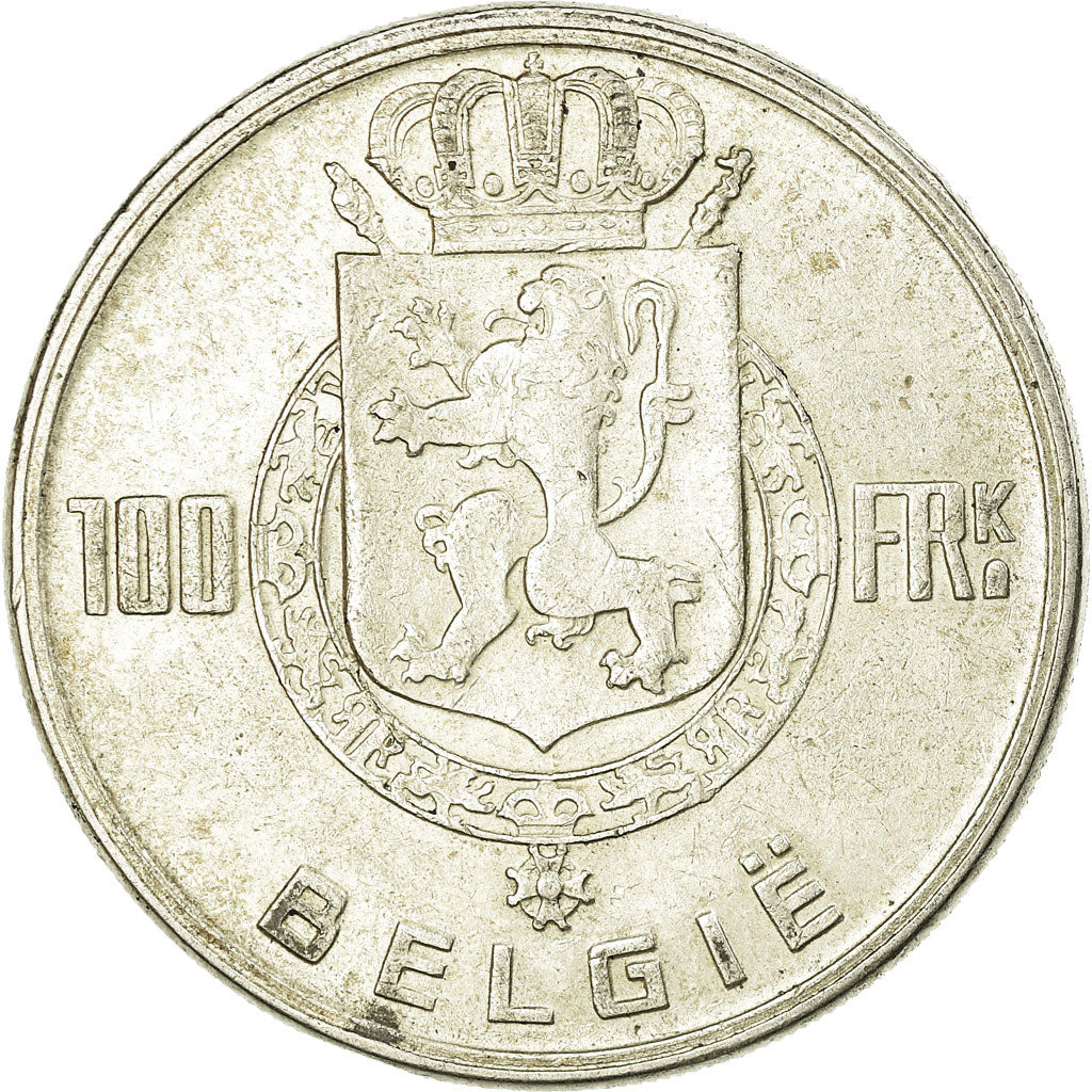 Münze, Belgien, 100 Francs, 100 Frank, 1951, SS+, Silber, KM:139.1