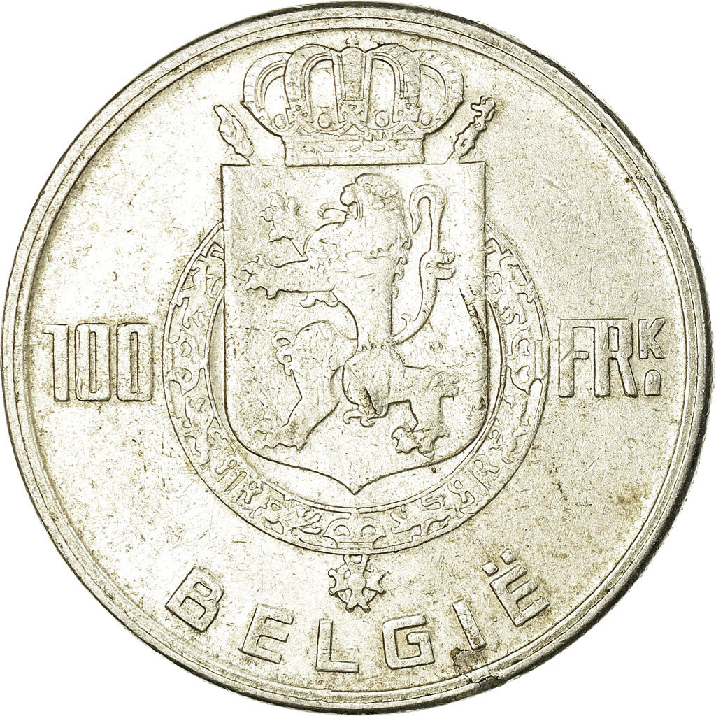 Moneta, Belgio, 100 Francs, 100 Frank, 1949, BB, Argento, KM:139.1