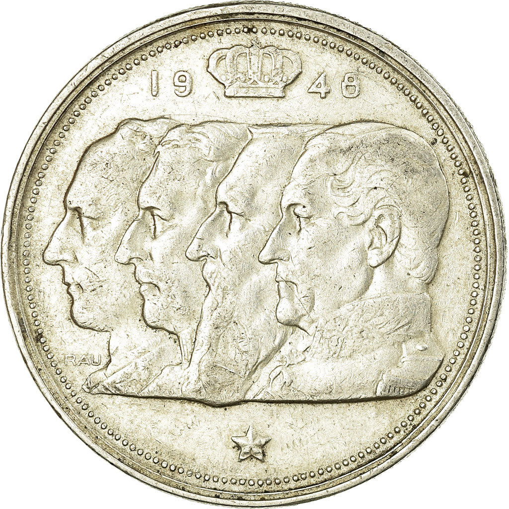 Coin, Belgium, 100 Francs, 100 Frank, 1948, EF(40-45), Silver, KM:138.1