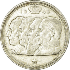 Coin, Belgium, 100 Francs, 100 Frank, 1948, EF(40-45), Silver, KM:138.1