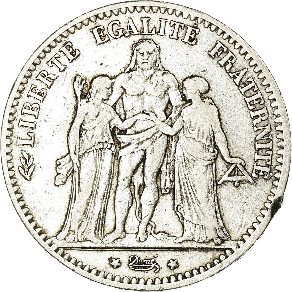 Monnaie, France, Hercule, 5 Francs, 1875, Paris, TB+, Argent, Gadoury:745a