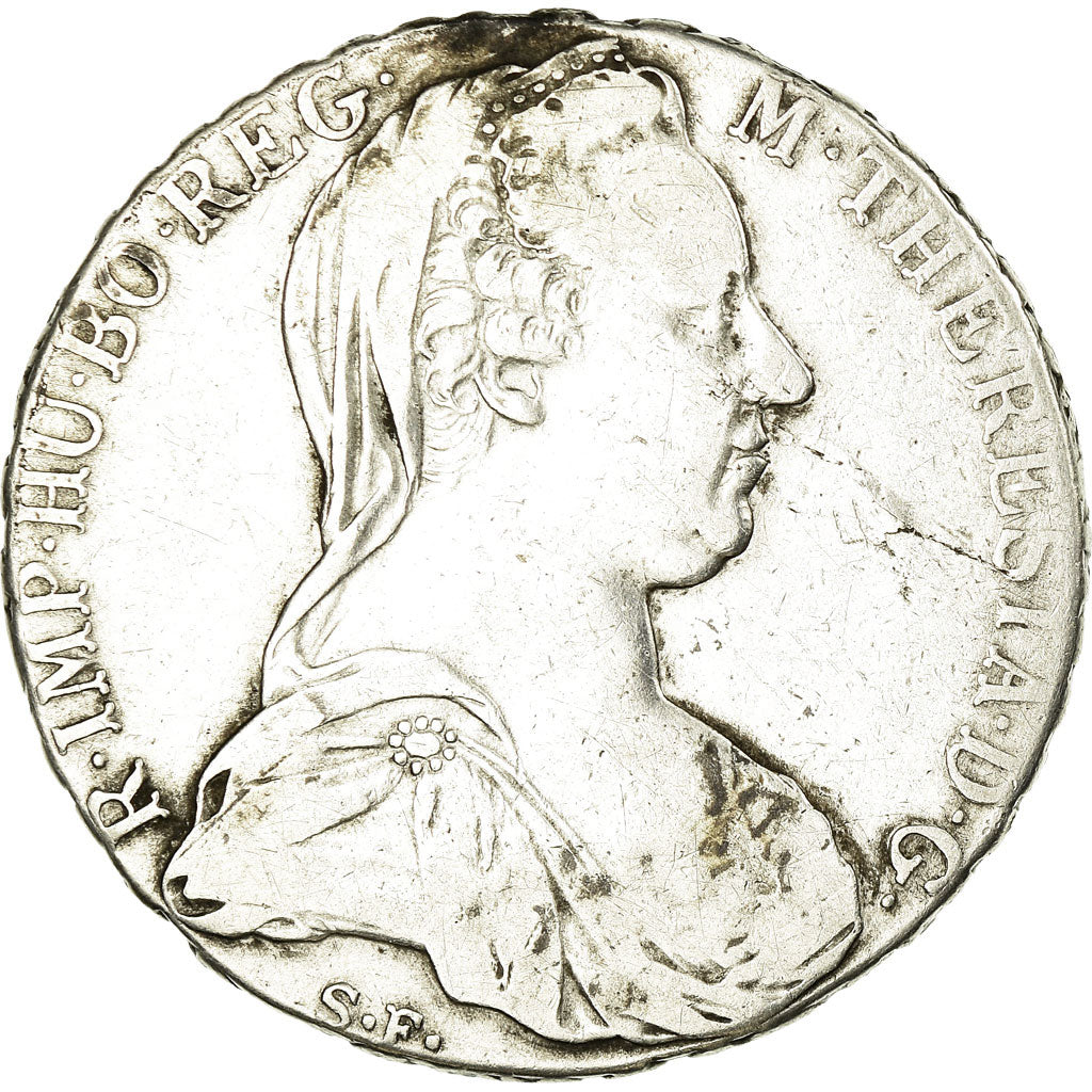 Coin, Austria, Joseph II, Thaler, 1780, Official restrike, VF(30-35), Silver