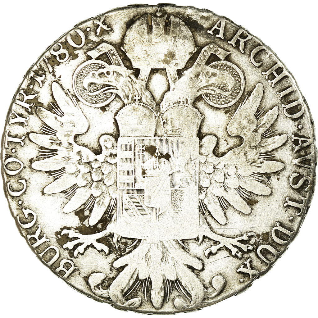 Coin, Austria, Joseph II, Thaler, 1780, Official restrike, VF(30-35), Silver