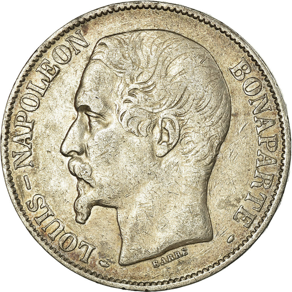 Coin, France, Napoléon III, 5 Francs, 1852, Paris, EF(40-45), Silver, KM:773.1