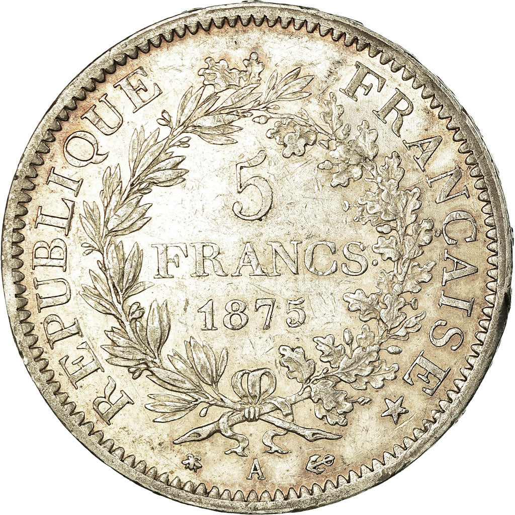 Monnaie, France, Hercule, 5 Francs, 1875, Paris, TTB+, Argent, Gadoury:745a