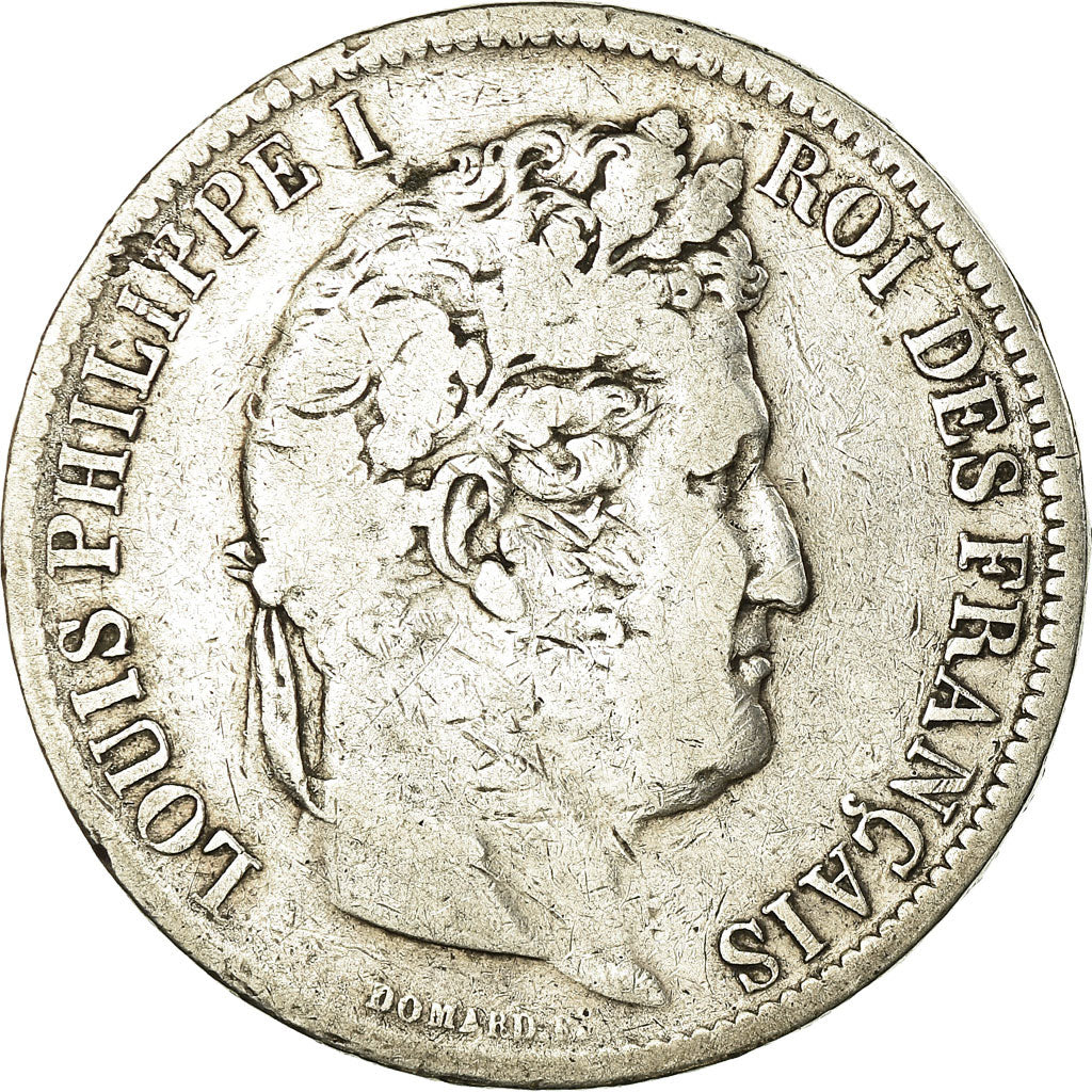Moneta, Francia, Louis-Philippe, 5 Francs, 1831, Lille, MB, Argento, KM:745.13