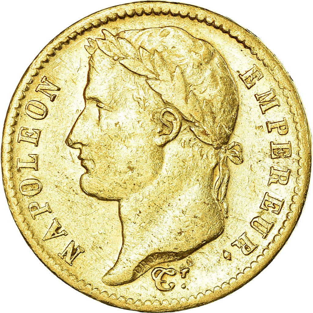 Moneda, Francia, Napoléon I, 20 Francs, 1812, Paris, MBC, Oro, KM:695.1
