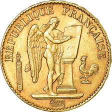 Münze, Frankreich, Génie, 20 Francs, 1893, Paris, SS+, Gold, KM:825