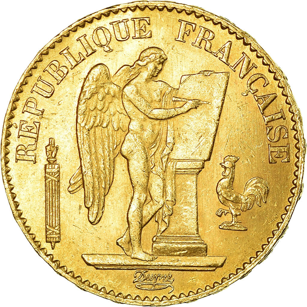 Monnaie, France, Génie, 20 Francs, 1877, Paris, TTB+, Or, Gadoury:1063, KM:825