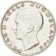 YUGOSLAVIA, 20 Dinara, 1938, KM #23, EF(40-45), Silver, 27, 9.01
