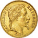 Moeda, França, Napoleon III, 20 Francs, 1869, Strasbourg, AU(50-53)