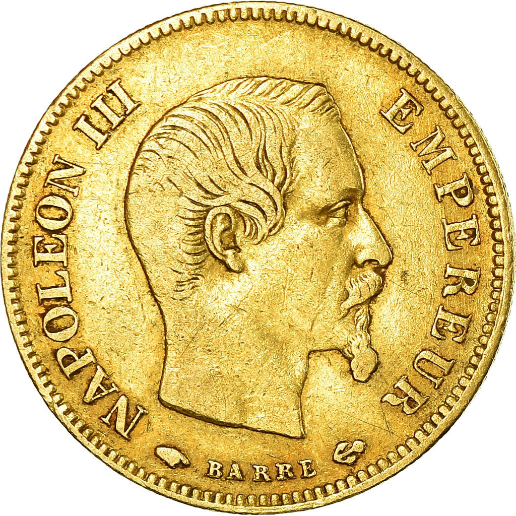 Coin, France, Napoleon III, 10 Francs, 1856, Paris, VF(30-35), Gold, KM 784.3