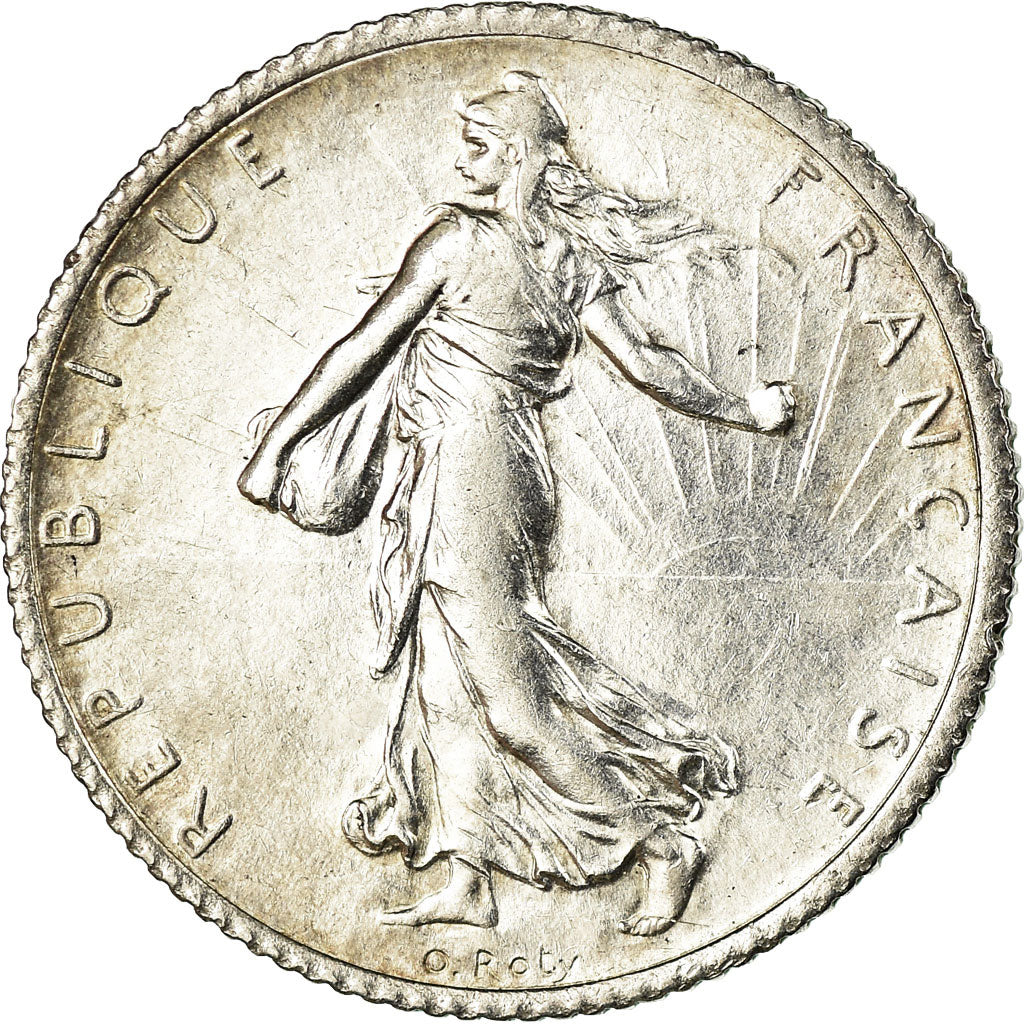 Monnaie, France, Semeuse, Franc, 1919, Paris, SUP, Argent, Gadoury:467, KM:844.1
