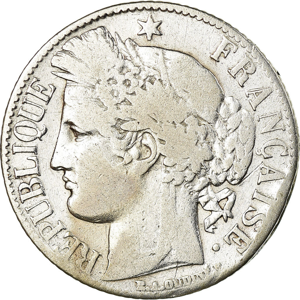 Coin, France, Cérès, Franc, 1888, Paris, VF(30-35), Silver, KM:822.1