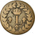 Moneta, Francia, Louis XVIII, Decime, 1815, Strasbourg, MB, Bronzo, KM:701