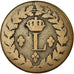 Monnaie, France, Louis XVIII, Decime, 1815, Strasbourg, TB, Bronze, Gad 196d