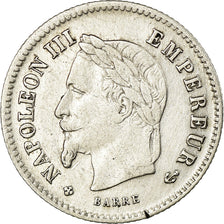 Munten, Frankrijk, Napoleon III, 20 Centimes, 1867, Strasbourg, ZF