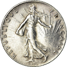 Coin, France, Semeuse, 50 Centimes, 1920, Paris, AU(50-53), Silver, KM:854