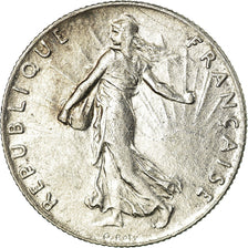 Coin, France, Semeuse, 50 Centimes, 1914, Paris, AU(50-53), Silver, KM:854