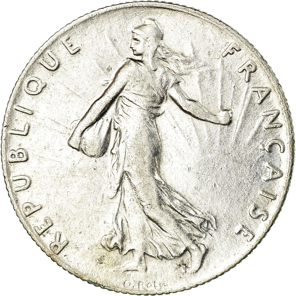 Moneta, Francia, Semeuse, 50 Centimes, 1910, Paris, BB+, Argento, KM:854