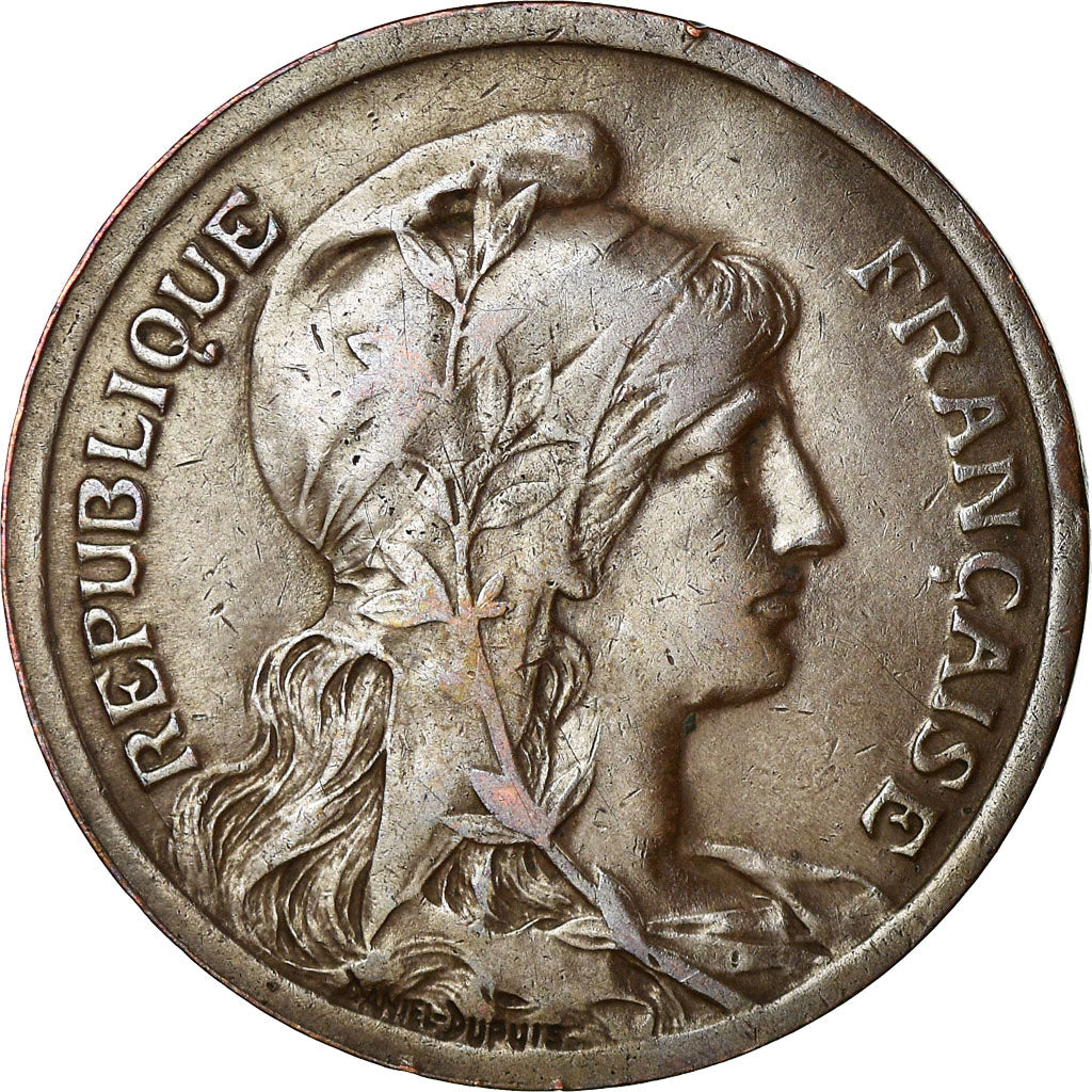 Coin, France, Dupuis, 10 Centimes, 1917, Paris, AU(50-53), Bronze, KM:843