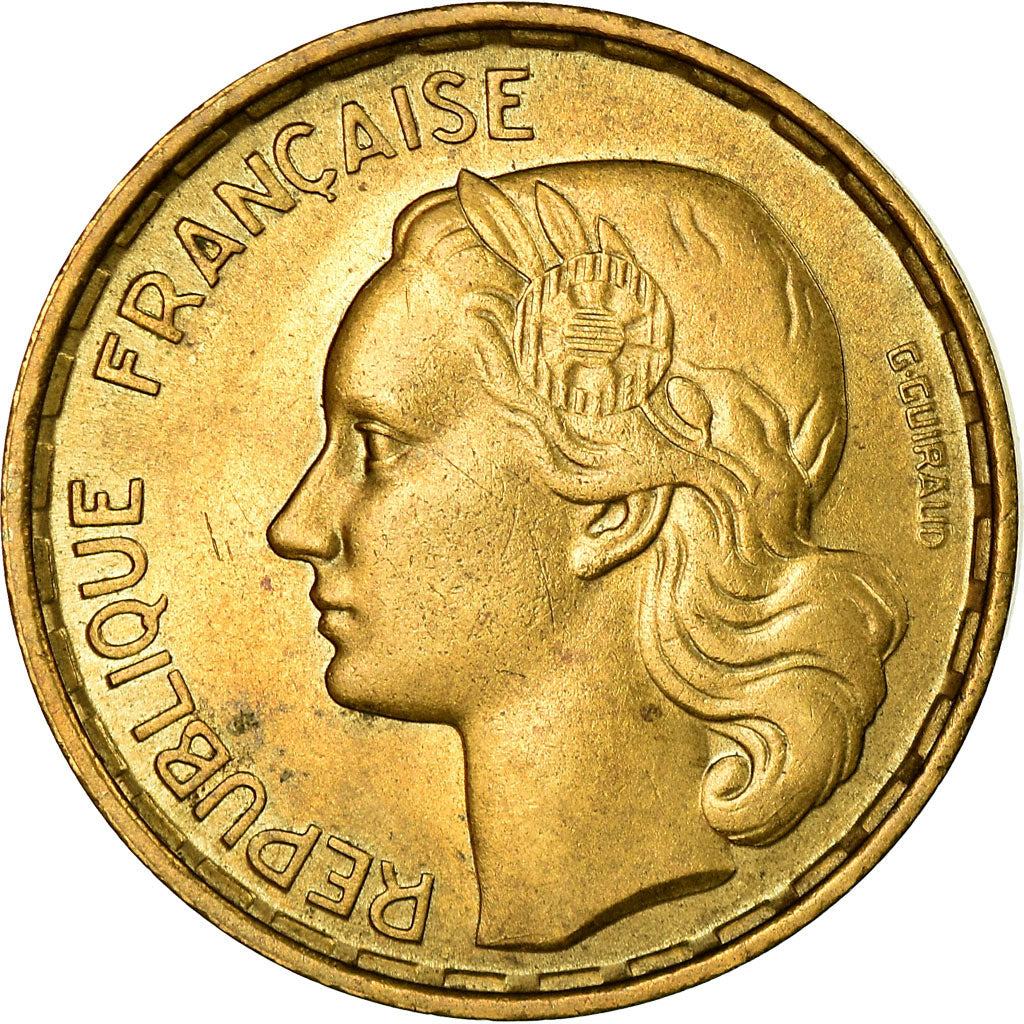 Münze, Frankreich, Guiraud, 50 Francs, 1952, Paris, VZ, Aluminum-Bronze