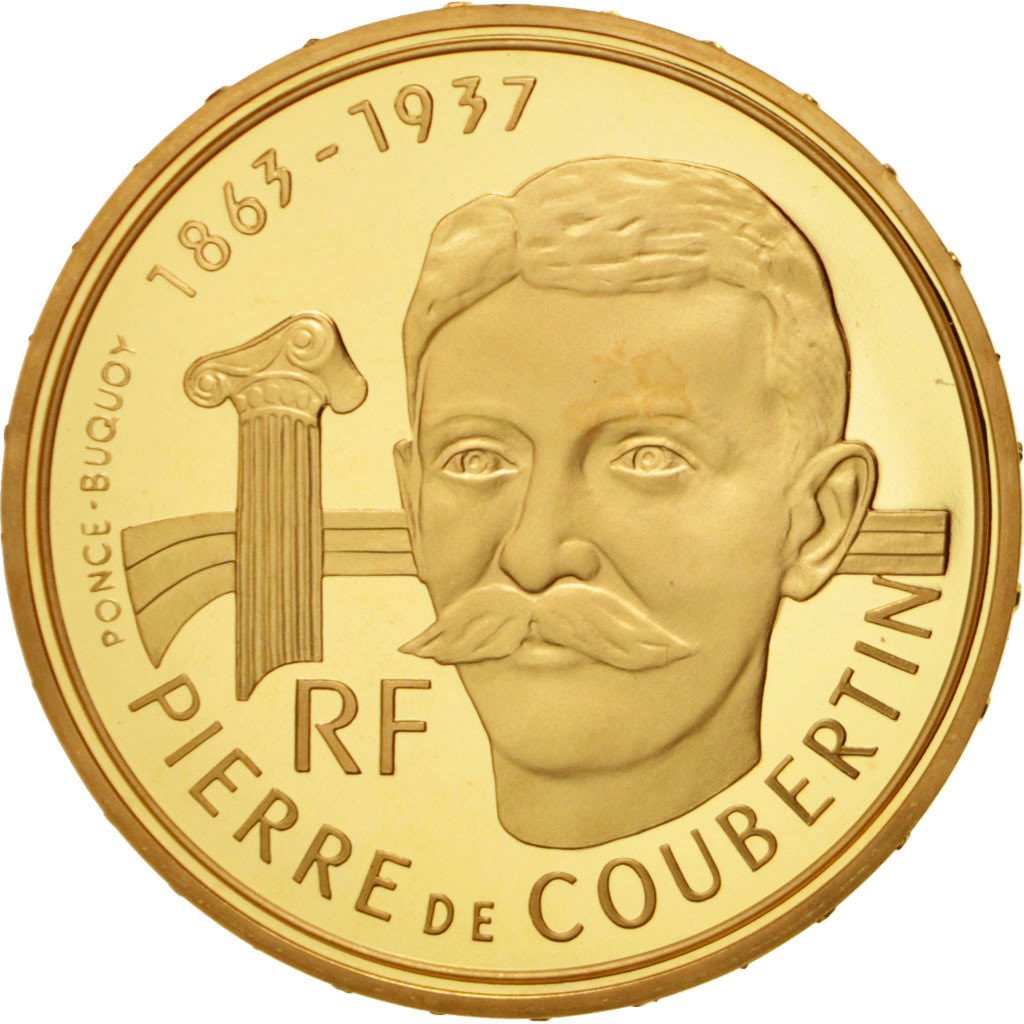 FRANCE, 500 Francs, 1992, Paris, KM #1000, MS(65-70), Gold, 17.00