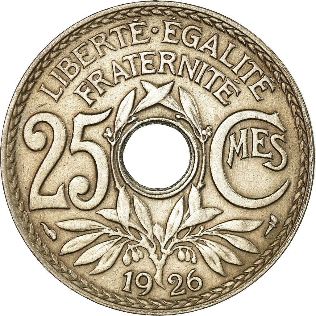 Coin, France, Lindauer, 25 Centimes, 1926, AU(50-53), Copper-nickel, KM:867a