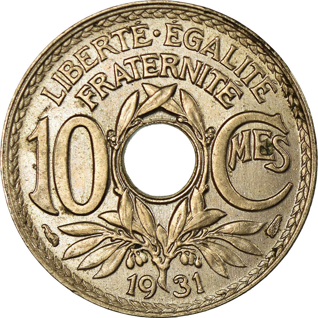 Coin, France, Lindauer, 10 Centimes, 1931, AU(55-58), Copper-nickel, KM:866a