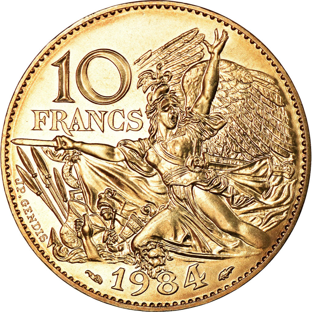 Coin, France, François Rude, 10 Francs, 1984, MS(65-70), Nickel-Bronze, KM:954