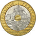 Coin, France, Mont Saint Michel, 20 Francs, 1993, AU(55-58), Tri-Metallic