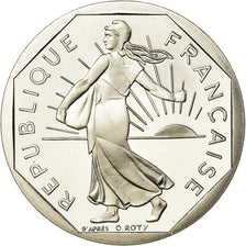 Münze, Frankreich, Semeuse, 2 Francs, 1992, BE, STGL, Nickel, KM:942.2